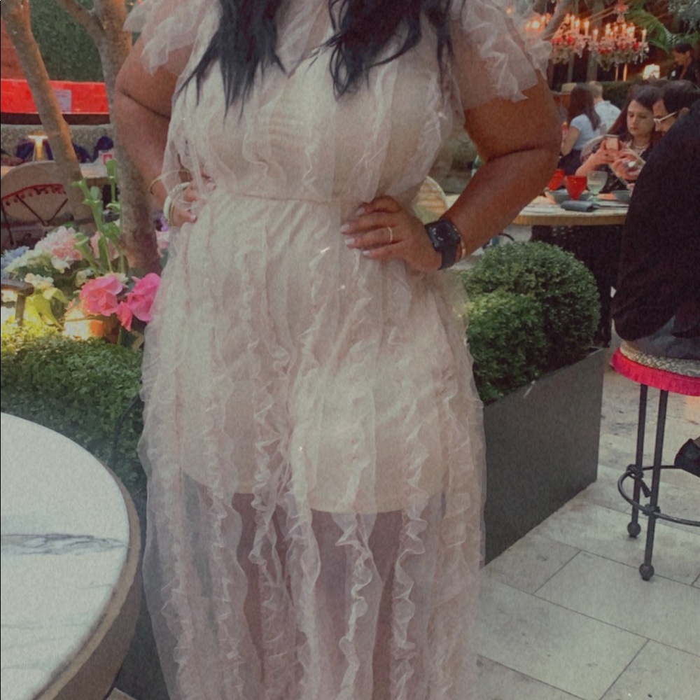 Beautiful Blush Ruffled Romper - Picture 3 of 4